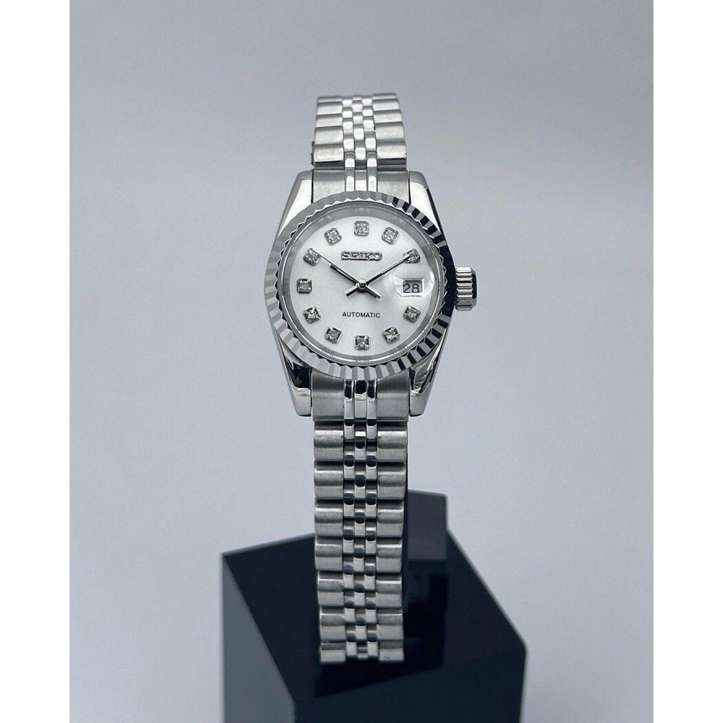 Custom Seiko Mod • Silvery White Datejust • 26mm